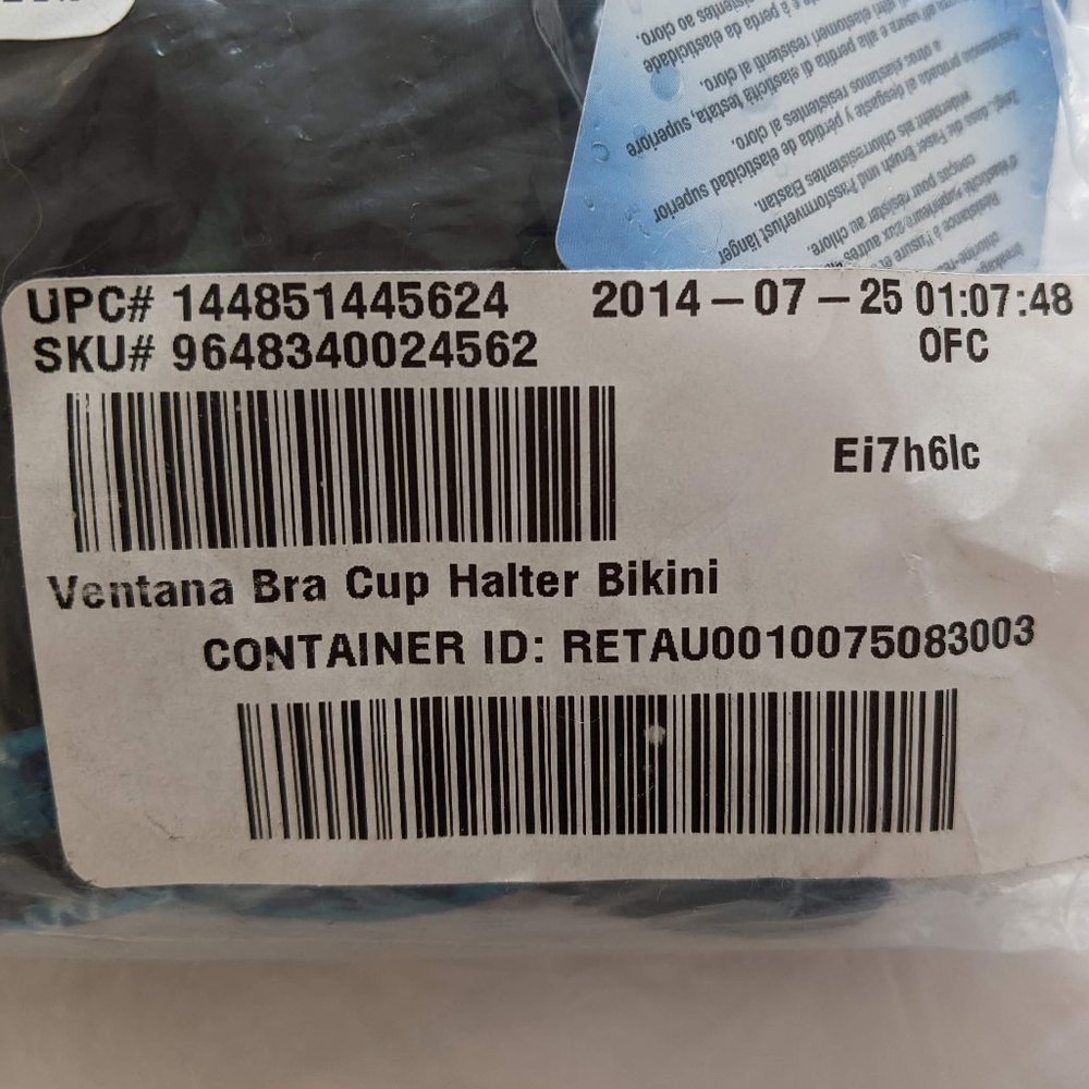 NWT Ventana Bra Cup Halter Bikini Top - Picture 9 of 9